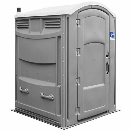 SATELLITE Liberty 2135A Gray Wheelchair Accessible Portable Restroom - Assembled 6212135A